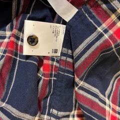 ユニクロ 長袖シャツ 120 チェックシャツ 2枚セットの画像