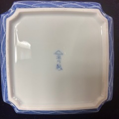 宮内庁御用達深川製磁染錦金彩運龍飾皿角4号の画像