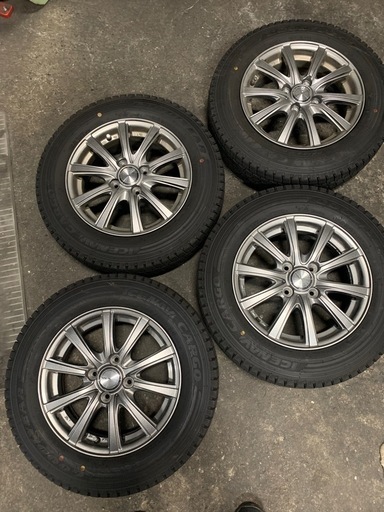 程度良好155/80R14アルミ付きスタッドレス