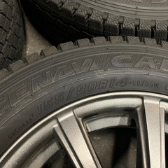 程度良好155/80R14アルミ付きスタッドレスの画像
