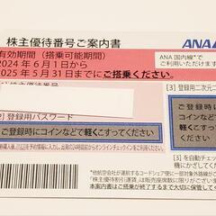 ANA 全日空株主優待券の画像
