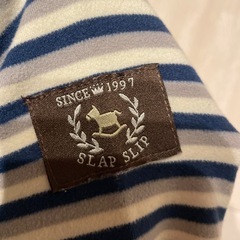 SLAP SLIP ストライプロンパース　80の画像