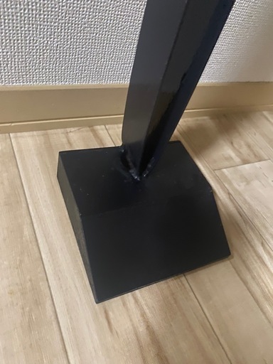 木製アイアンスツール 輪切りサイドテーブル　飾台