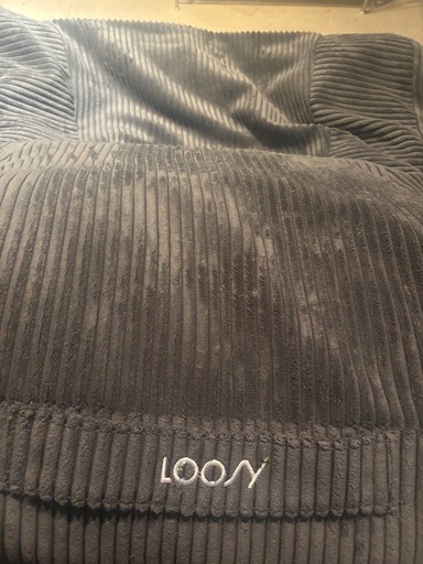 【大人気】LOOSY 1人掛けビーズソファ グレー  
