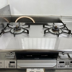 【中古美品】グリル付ガステーブル