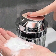 【新品未開封】泡ポンプボトル　グレー１個の画像