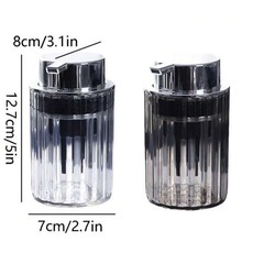 【新品未開封】泡ポンプボトル　グレー１個の画像