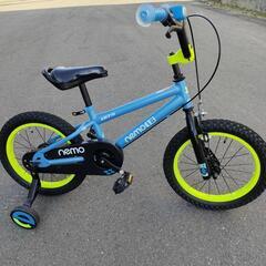 16インチ　取り外し補助輪付き自転車　男の子