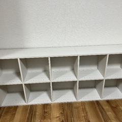 ⭐︎3日間限定！4/8（火）まで⭐︎【ニトリ】マルチ本棚「リブリー1870 LBR」ホワイトウォッシュ（引取限定）の画像