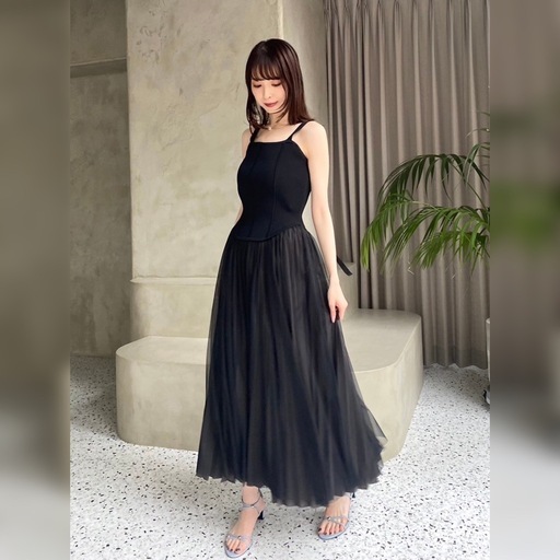 《 新品・未使用♪》 FRAY I.D コルセットニットチュールコンビワンピース