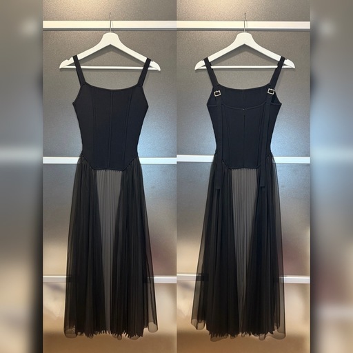 《 新品・未使用♪》 FRAY I.D コルセットニットチュールコンビワンピース