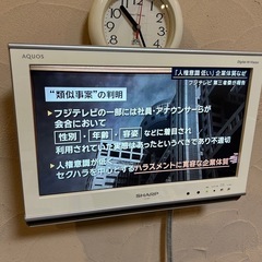 受け渡し者ほぼ決定です。シャープ　テレビ　16インチ　ホワイト　白