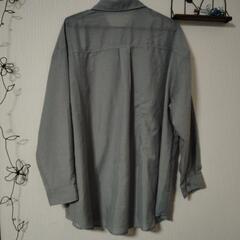 COLZA　シフォン風ブラウス　グレーLの画像
