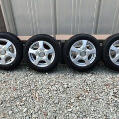 ｽﾀｯﾄﾞﾚｽ & ｱﾙﾐ 155/65R13 4穴 PCD10...