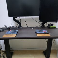 【8000円→4000円に値下げ】ニトリ 昇降デスク マーフィー2 120 DBRの画像