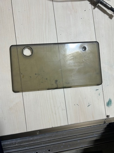 ナンバーカバー　　　黄ばみ　当時