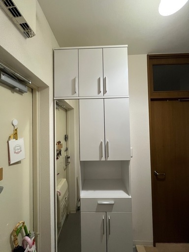 225㎝の高さのあるニトリの靴箱