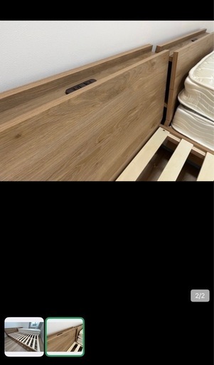 マットレス付きシングルベッド2台