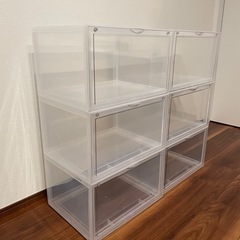 スニーカーボックス 6個 磁石開閉扉の画像