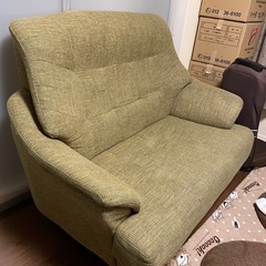 【受け渡し予定者確定】noce/グリーン/2人掛けソファの画像