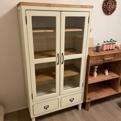 【美品】【値下げ】キャビネット ヴィンテージ キッチン棚 本棚の画像