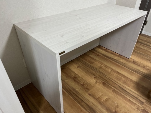 【ニトリ】ワイドデスク（140cm）ホワイトウォッシュ（引取限定）