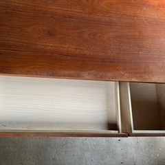 PCデスク 茶色　作業デスク の画像