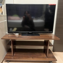 テレビとテレビ台セットで譲ります。