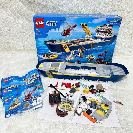 ジャンク品】LEGO CITY 正規品 海の探検隊 海底探査船 60266 (Yama) 下 
