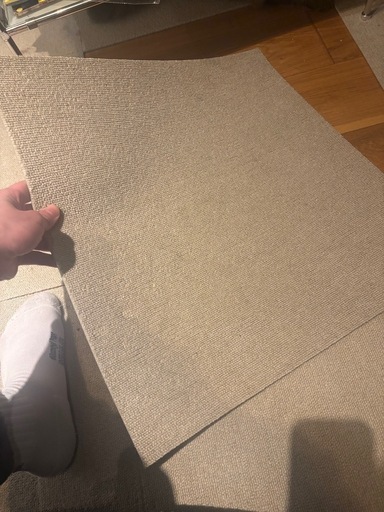 【お買得】タイルカーペット ベージュ 約50枚