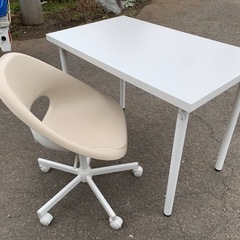  EJ296番✨IKEA  椅子机セット