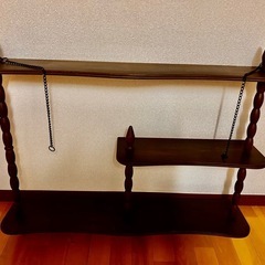 【昭和レトロ飾り棚　中古美品】の画像