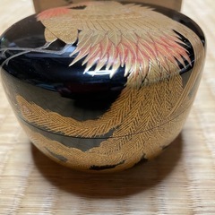 茶道具　棗なつめ　宗陽作　鳳凰絵