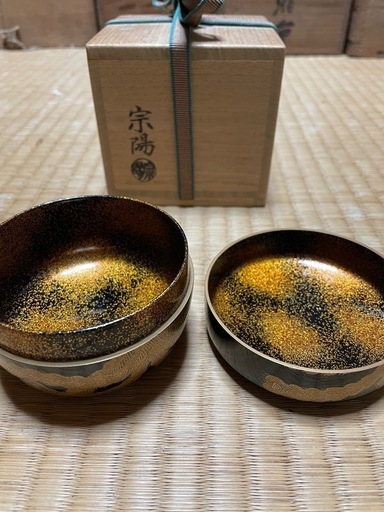 茶道具　棗なつめ　宗陽作　鳳凰絵