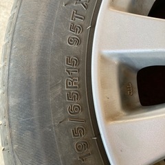 195/65R15 トヨタ純正ホイール&タイヤ4本の画像