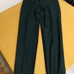 デプレ パンツ スラックス ダークグリーン サイズ0