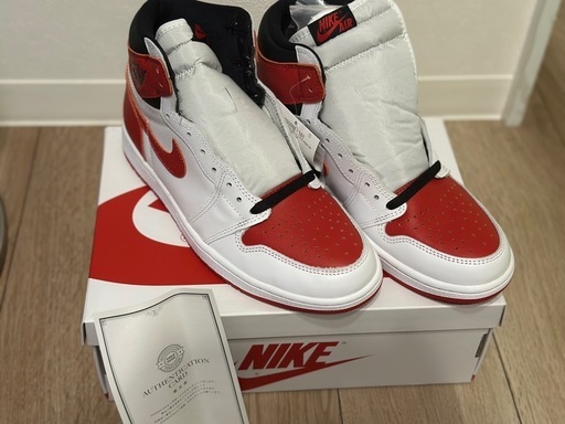 【新品】Nike Air Jordan 1 HIGH OG ホワイト/レッド