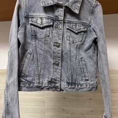 グレー デニムジャケット