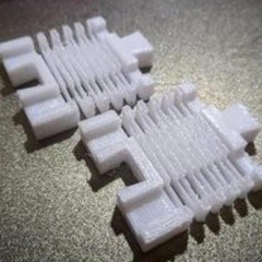 プラレール　可変伸縮レール　曲がるレール タイプB　３Dプリント品１個