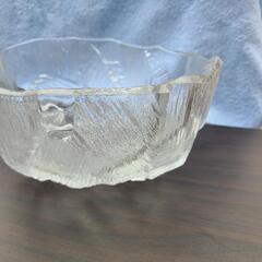 ガラス食器 サラダボウル 立体細工の画像
