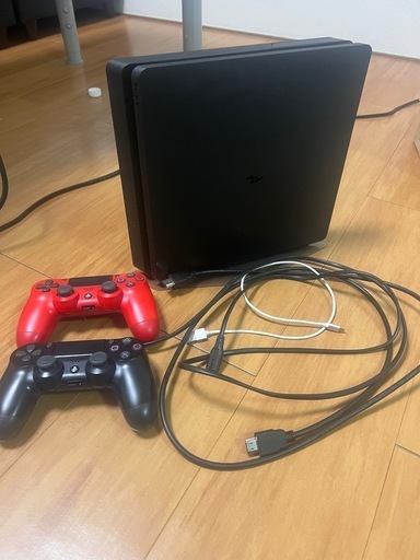 PS4  純正コントローラー2個　ASUSモニター付き