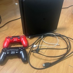 PS4  純正コントローラー2個　ASUSモニター付き