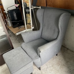 IKEA パーソナルチェア&オットマンセット　中古の画像
