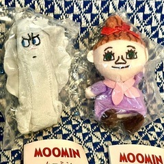 ムーミン ぬいぐるみマスコット2 ガチャ　ミムラ　おばけ