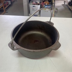 CAPTAIN STAG　キャプテンスタッグ　ダッチオーブン　M-5503　20㎝　1.7L　煮る　蒸す　焼く　鋳鉄製　中古品　④の画像