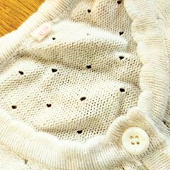 110サイズ　ボレロ　女の子　カーディガン　ホワイトの画像