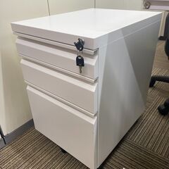 ワゴンロッカー(白)　1個