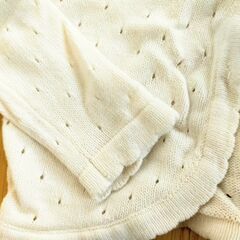 110サイズ　ボレロ　女の子　カーディガン　ホワイトの画像