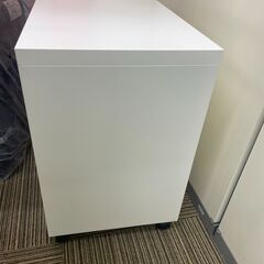 ワゴンロッカー(白)　1個の画像