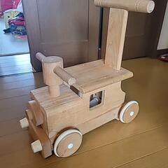 森の汽車ポッポ　手押し車　木製　平和工業